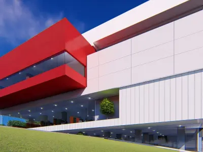 Office Building 3D model 425