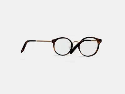 Jayla Eyeglasses in Cognac Tortoise with Polished Gold Low-poly 3D model