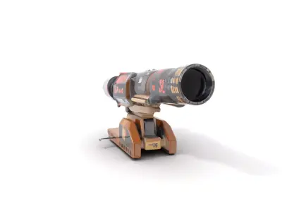 Futuristic Blaster Device model pack Low-poly 3D model