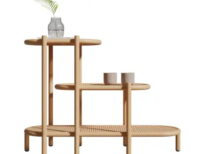 Sage Plant Display Rack 3D model