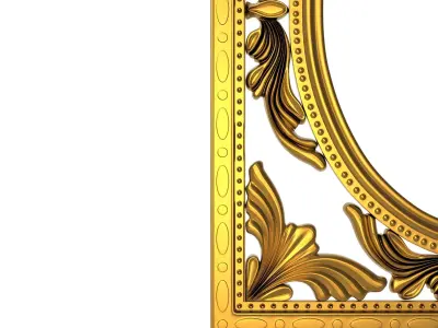 carved frame 3D model 52