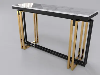 Luxury console table 3D model