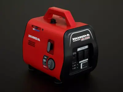 Portable Mini Generator Low-poly 3D model