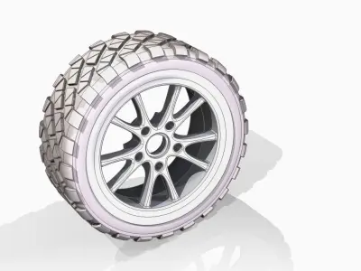 offroad wheel  3D model