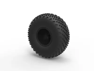 Offroad wheel 40 Scale 1 to 20 3D print model