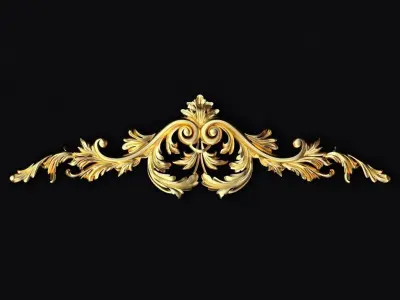 Collection 30 high quality center decors for furniture ornaments 3D model