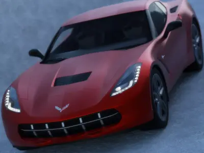 Car - Corvette 3D model