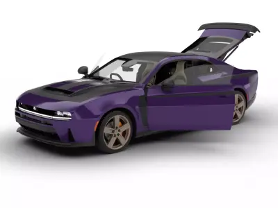 Dodge Charger SIXPACK Sema 2025 HQ 3d model 3D model