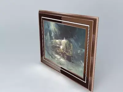 Painting END OF DAY Free 3D model