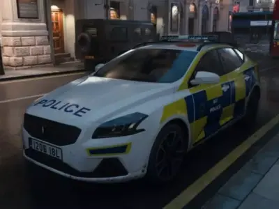 Police car 3d model CoD MW4 Volvo V400 3D model