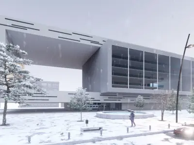 MODERN OFFICE BUILDING 3D model