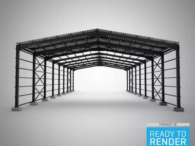Structural Hall 3D model