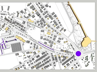 Partial Famagusta map-Cyprus 3D model