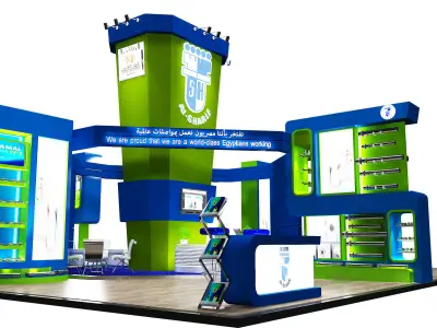 Booth Exhibition Stand a388a 3D model