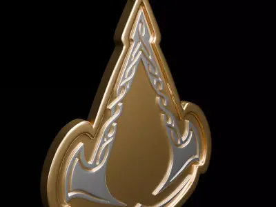 Assassins Creed Valhalla Pendant Viking Amulet 3D Print 3D Model 3D print model