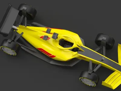Formula 1 F1 Race Car  3D model