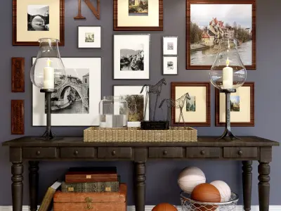 Old Set gallery wall in your home 3D model