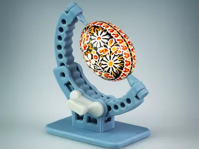 UNIVERSAL EGG PAINTING STAND 3D print model