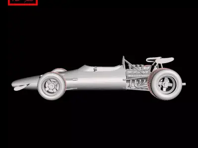 Formula 1 - McLaren M7A 1968 3D print model