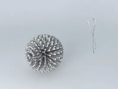 tinsle ball Free 3D model