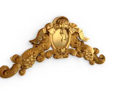 carved classic decorative ornament cnc 3d printing stl 06 3D model