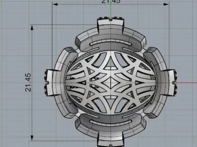 Bulgari Bvlgari ring  3D print model
