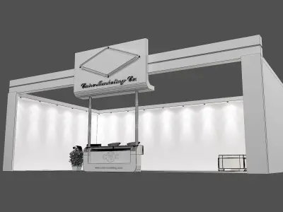 Booth Exhibition Stand a467e  3D model