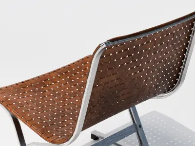 Luar Lounge Chair Low-poly 3D model