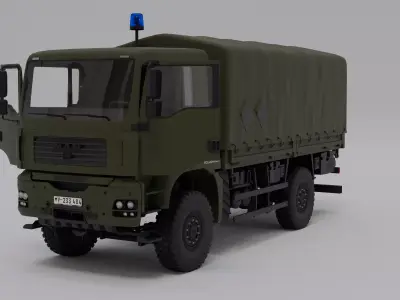 MAN TGA Bundeswehr Military Truck Pack 3D model