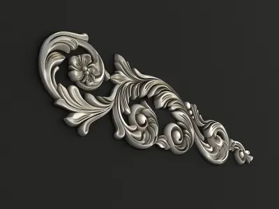 Carved decor 3D 3D model