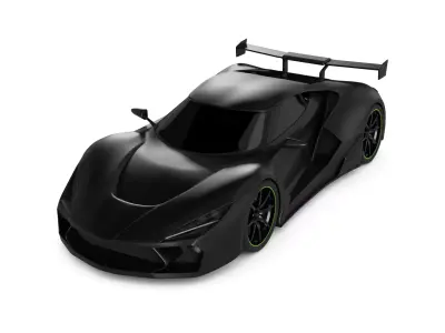 Sports Car 3D model 10