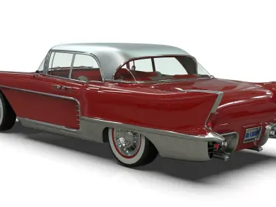1957 Cadillac Eldorado Brougham  Low-poly 3D model