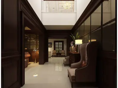 big house decoration 3D model
