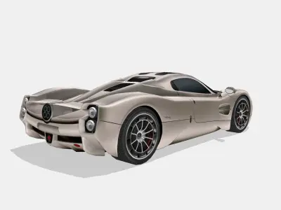 Pagani Utopia 2023 Low-poly 3D model