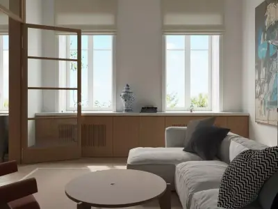 Living room 3D model 46