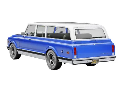 Chevrolet suburban 1972 3D model