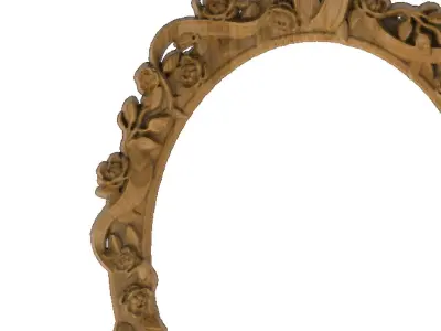 Carved picture frame STL 3D model 70