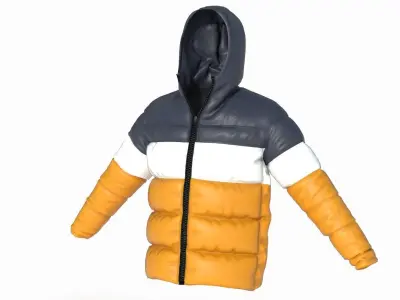 WINTER JAKET Low-poly 3D model