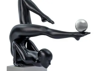 Tickmacrevan Resin Doll Figurine Set 3D Model Collection