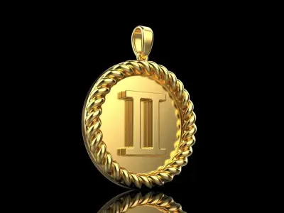 Zodiac sign gemini model 852 3D print model