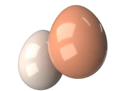 Eggs 3d Model two 3D model