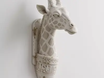 giraffe 3D print model