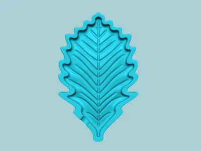 Swamp White Oak Tree Leaf - Molding EVA Craft 3D print model