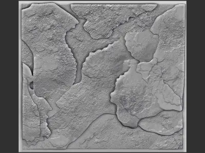 wall texture stone grunge 3D model