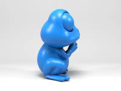 Frog Figure 3D print model