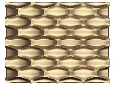 3D Wall Panel 02 Low-poly 3D model