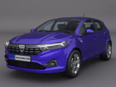 dacia sandero 2020 3D model