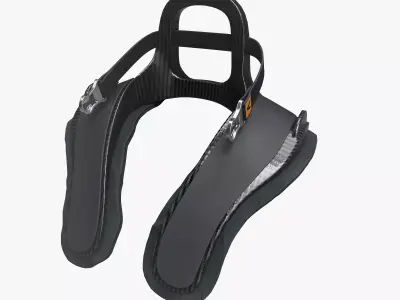 Frontal Head Restrain Device 01 Low-poly 3D model