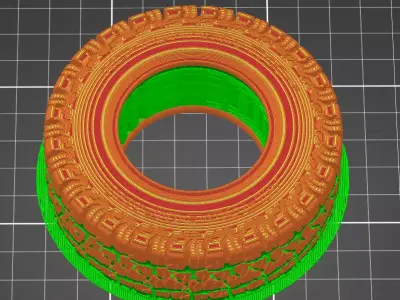 OFF-Road Tire 3D print model