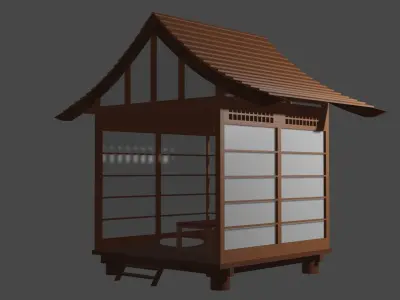 Japanese Building 3D model